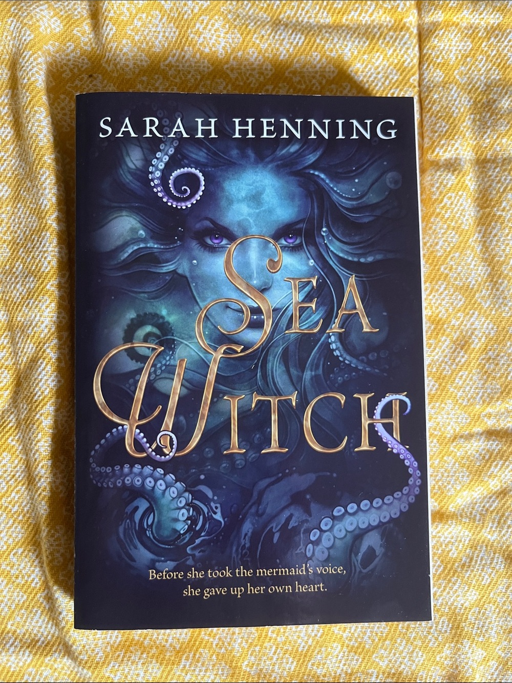 Sea Witch by Sarah Henning — Dark Teal & Gold Cover